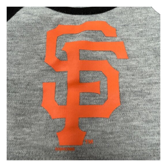 San Francisco Giants Build-A-Bear Gray & Black Raglan Shirt - Picture 7 of 12